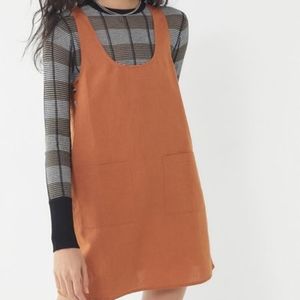 Urban Outfitters Linen side button shift dress